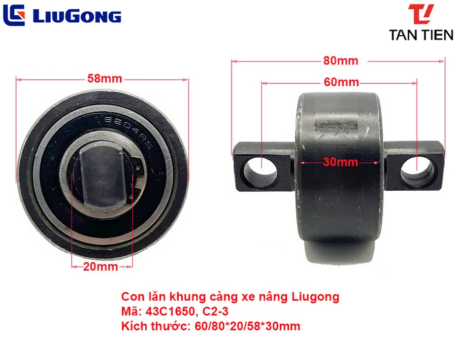 Con Lăn Xe Nâng Liugong 43C1650